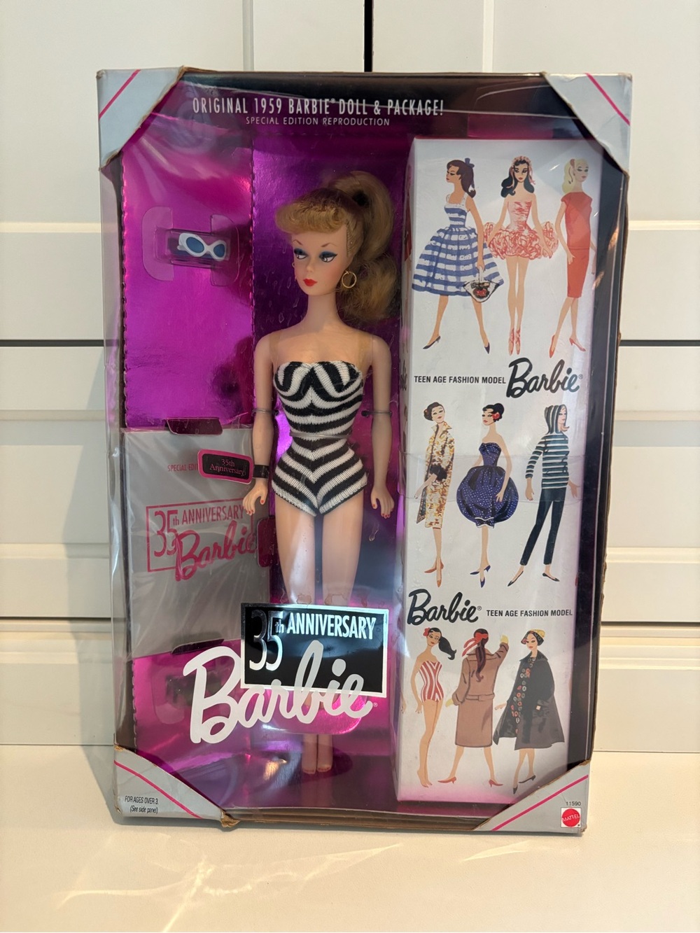 Original 1959 Barbie 35th Anniversary Special Edition Reproduction Doll